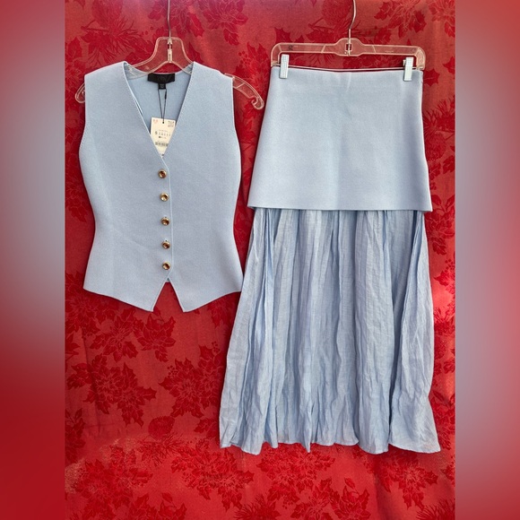 Zara Dresses & Skirts - Zara Sky Blue Maxi Skirt *skirt only